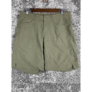 North Face Never Stop Shorts Womens 6 Regular‎ Roll Up Legs Green Hiking Camp